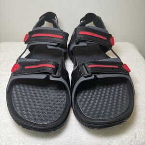 Men’s Nike ACG Santiam 4 Black Red Sport Sandals Size 12‎ 312839-001 hiking